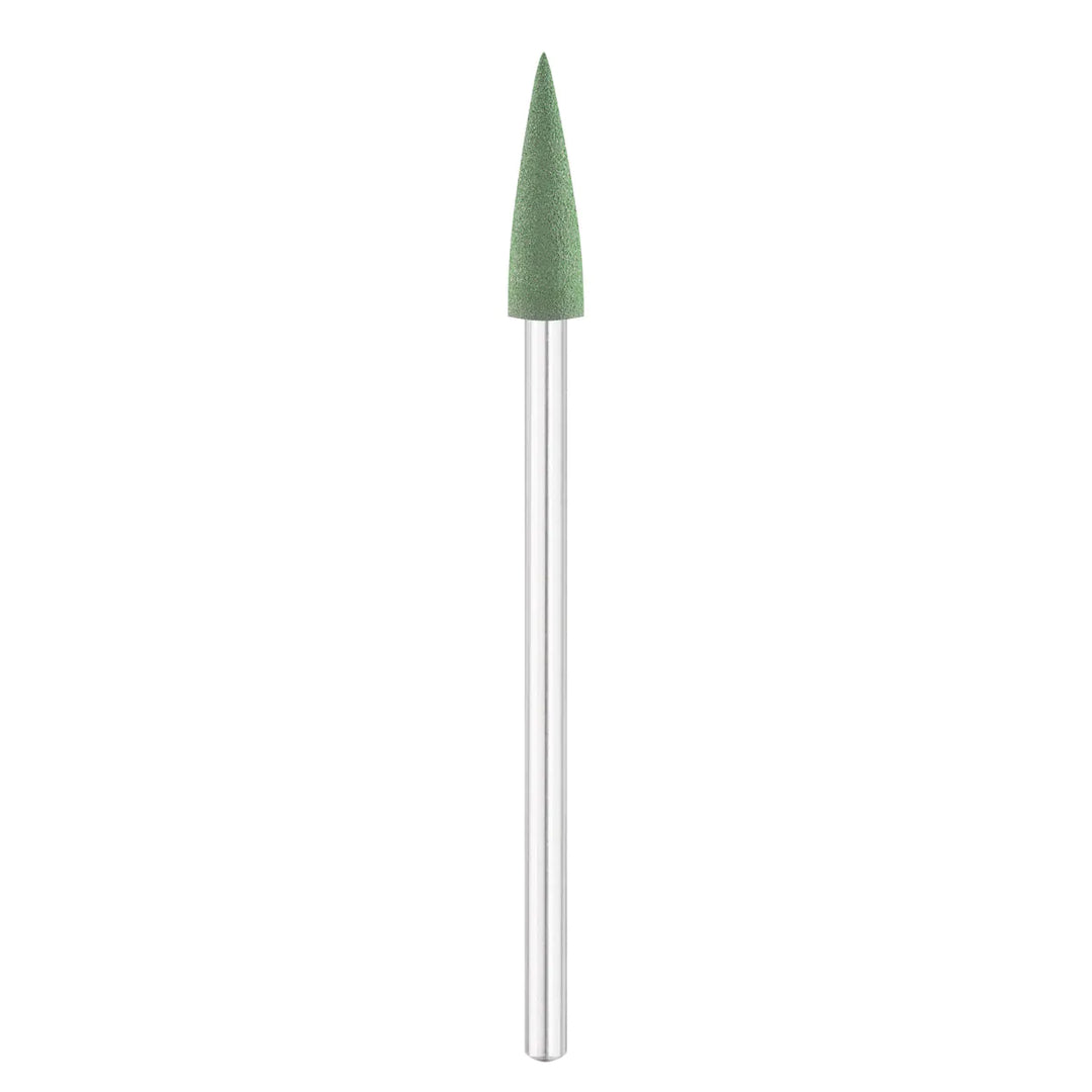 Silikoninis frezos antgalis žalias kūgis 4.0 mm