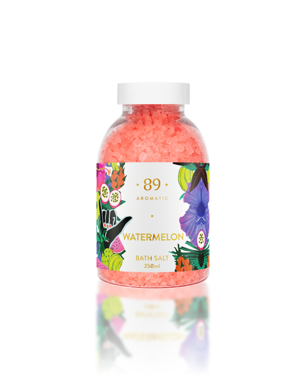 Vonios druska Aromatic 89 "Arbūzas" - Spalvota kolekcija