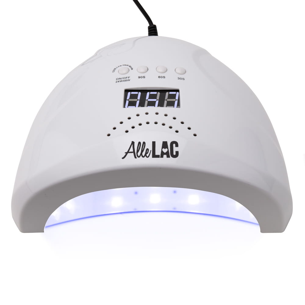 UV/LED lempa nagams AlleLac 48W su displėju, baltame fone