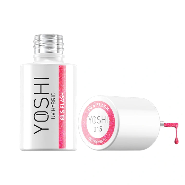 Gelinis lakas YOSHI 80’S FLASH 015 baltame fone