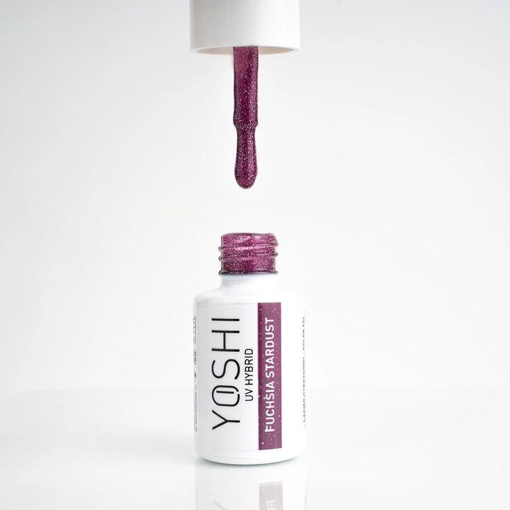 Gelinis lakas YOSHI Galaxy Fuchsia Stardust 524