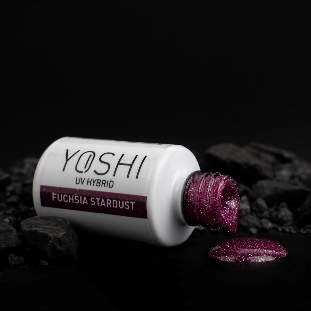 Gelinis lakas YOSHI Galaxy Fuchsia Stardust 524