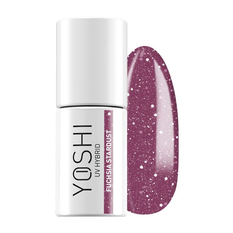 Gelinis lakas YOSHI Galaxy Fuchsia Stardust 524