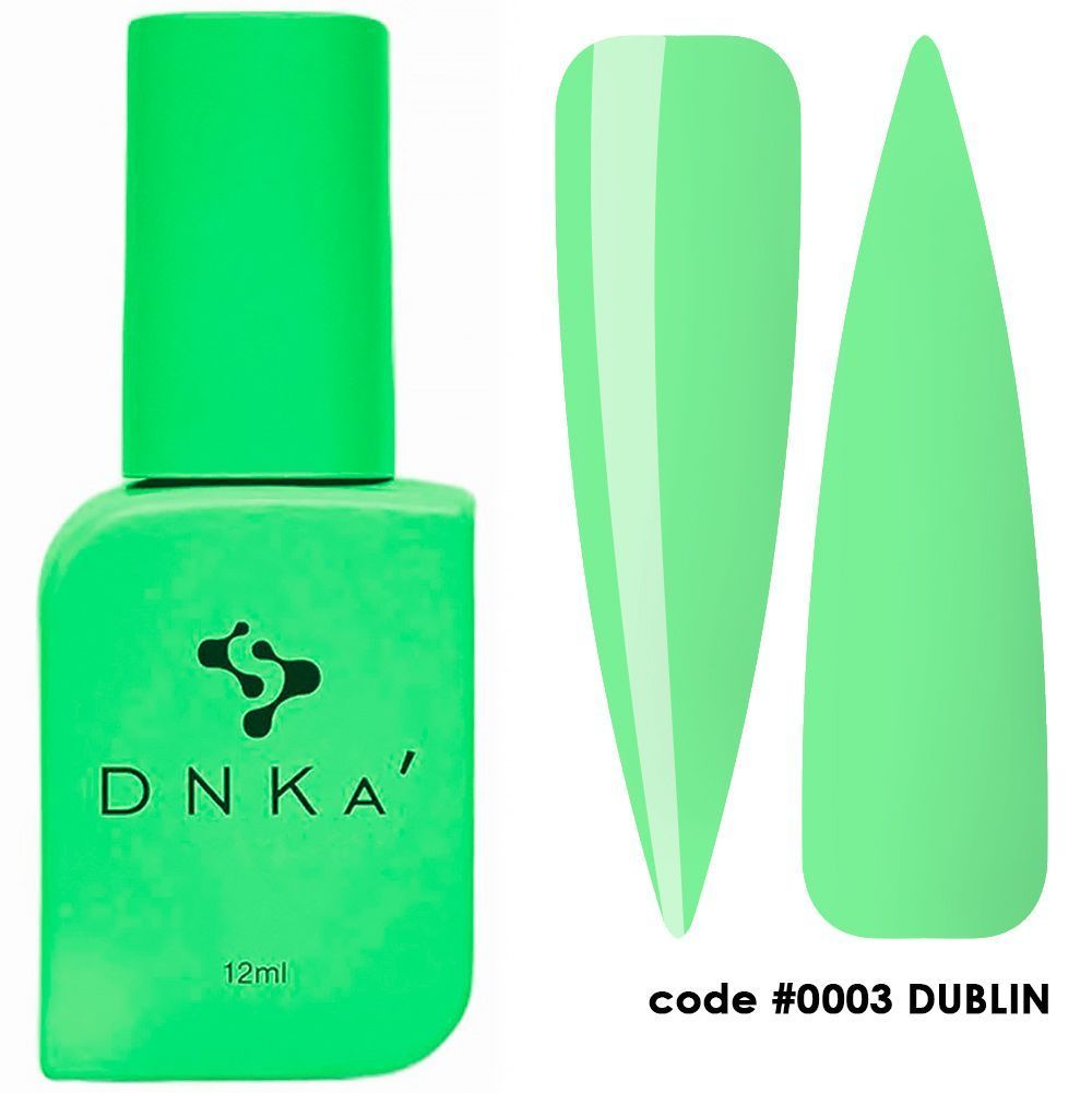 Gelinio lako viršutinis sluoksnis DNKA COVER TOP No wipe 0003 12 ml Dima