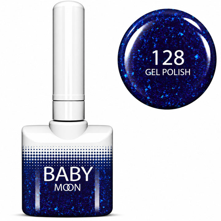 Baby Moon Premium gelinis lakas 128, 8 ml Moon FULL
