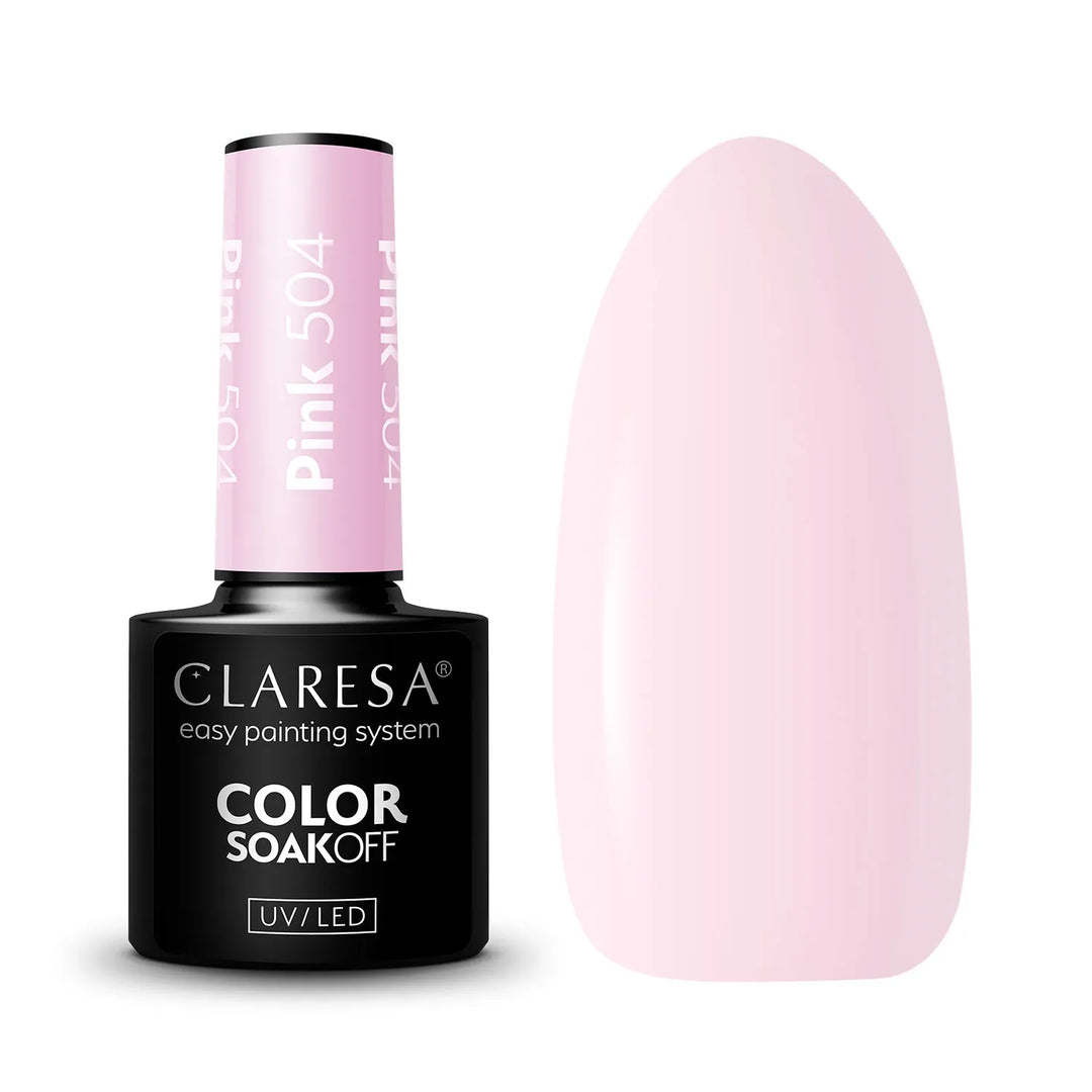 Gelinis lakas CLARESA PINK 504 baltame fone