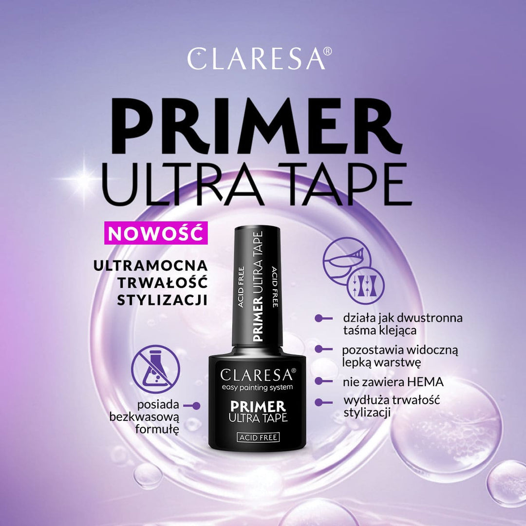 Primer Ultra Tape Acid Free Claresa 5ml, reklaminis baneris