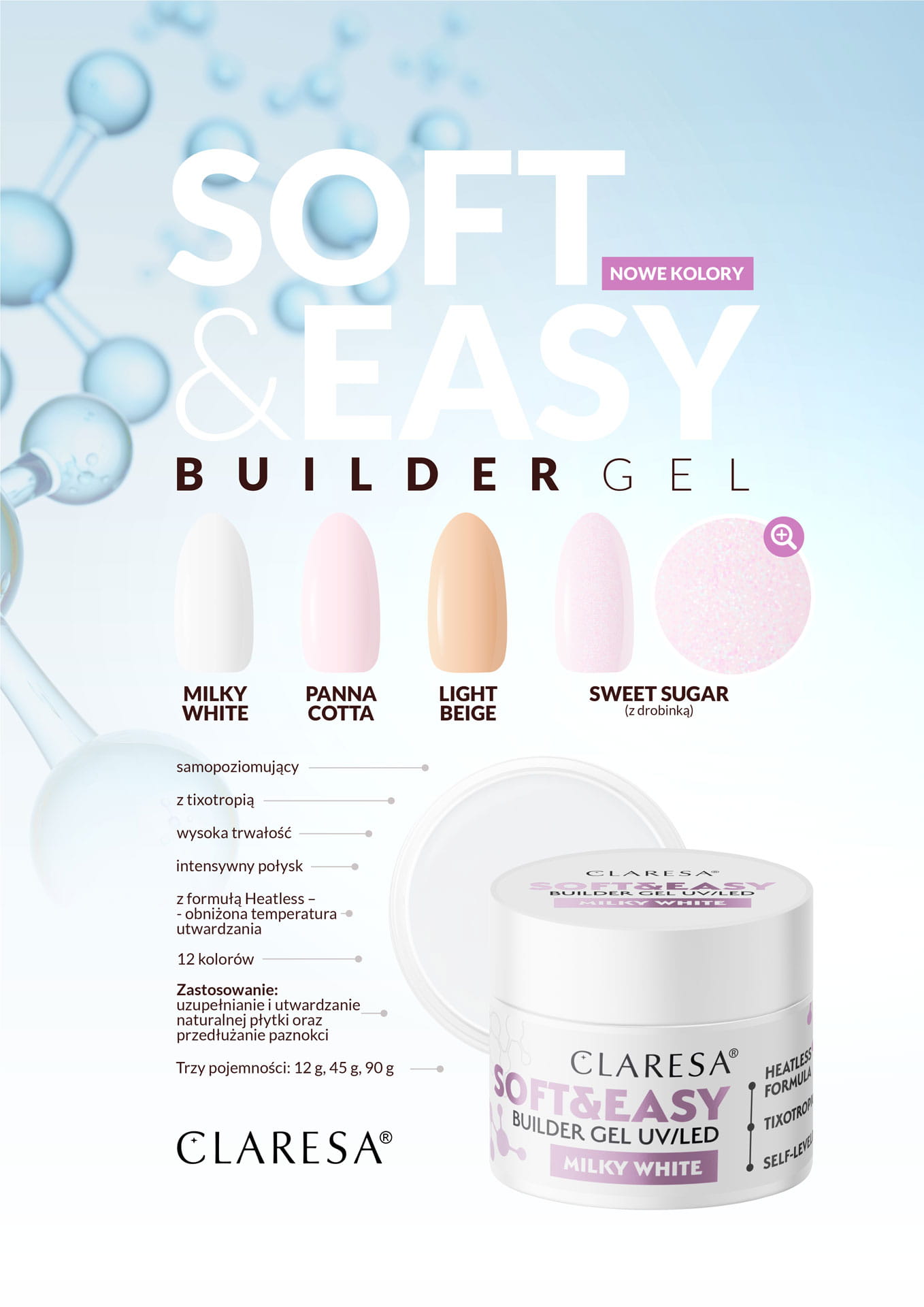 Claresa Soft & Easy Builder Gel – Panna Cotta Rosa Für Natürliche, Haltbare Nägel