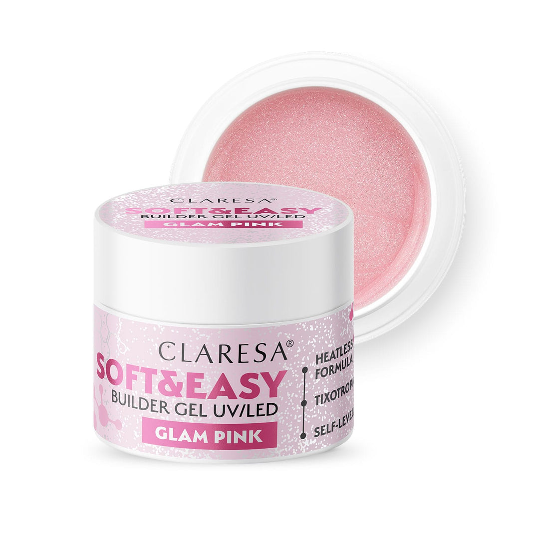 CLARESA SOFT&EASY BUILDER GEL Glam Pink 12 g 4Mass