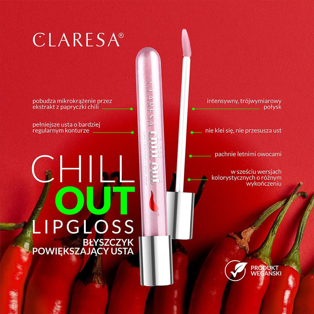 Claresa lūpas putlinantis blizgis CHILL OUT 10 easygoing 5 ml 4Mass