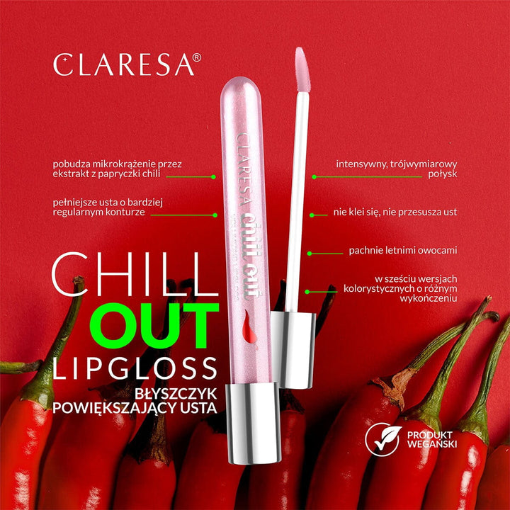 Claresa lūpas putlinantis blizgis CHILL OUT 10 easygoing 5 ml 4Mass