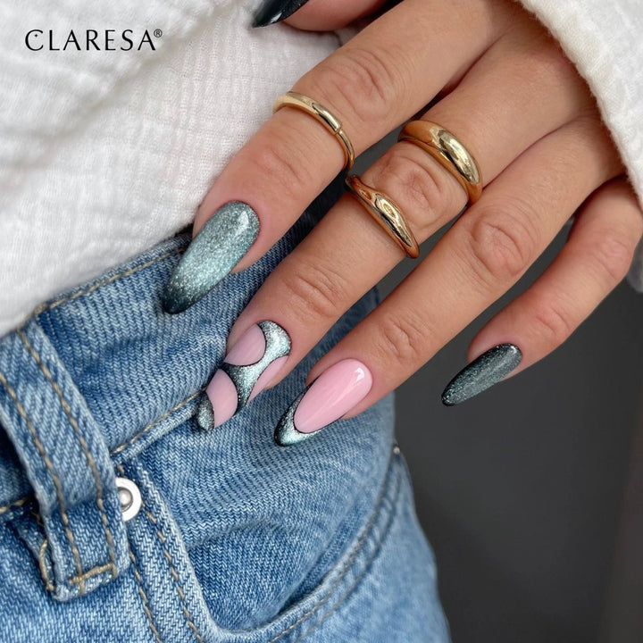 Gelinis lakas Claresa Neon Cat Eye Turquoise 5 g 4Mass