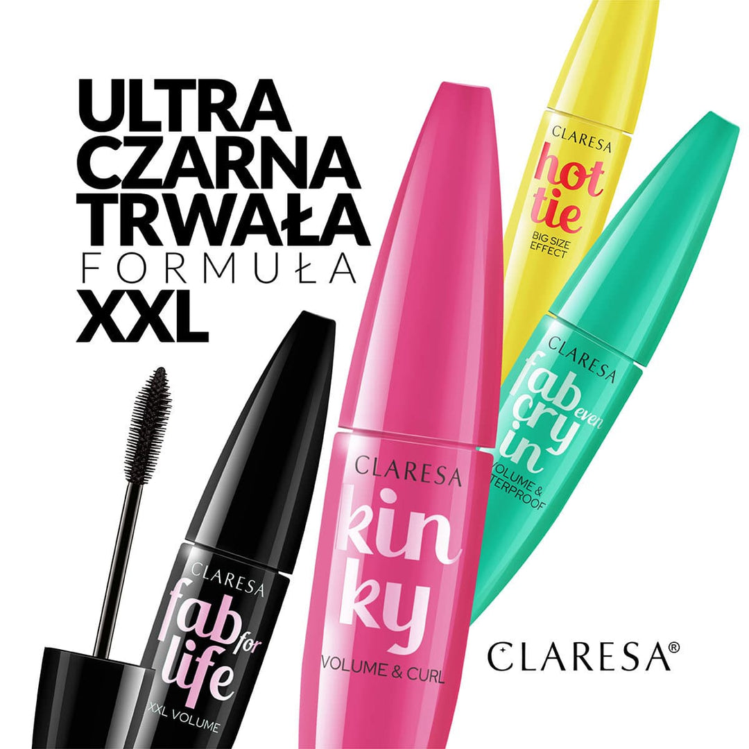 Claresa blakstienų tušas FAB EVEN CRYING – WATERPROOF 12 ml 4Mass