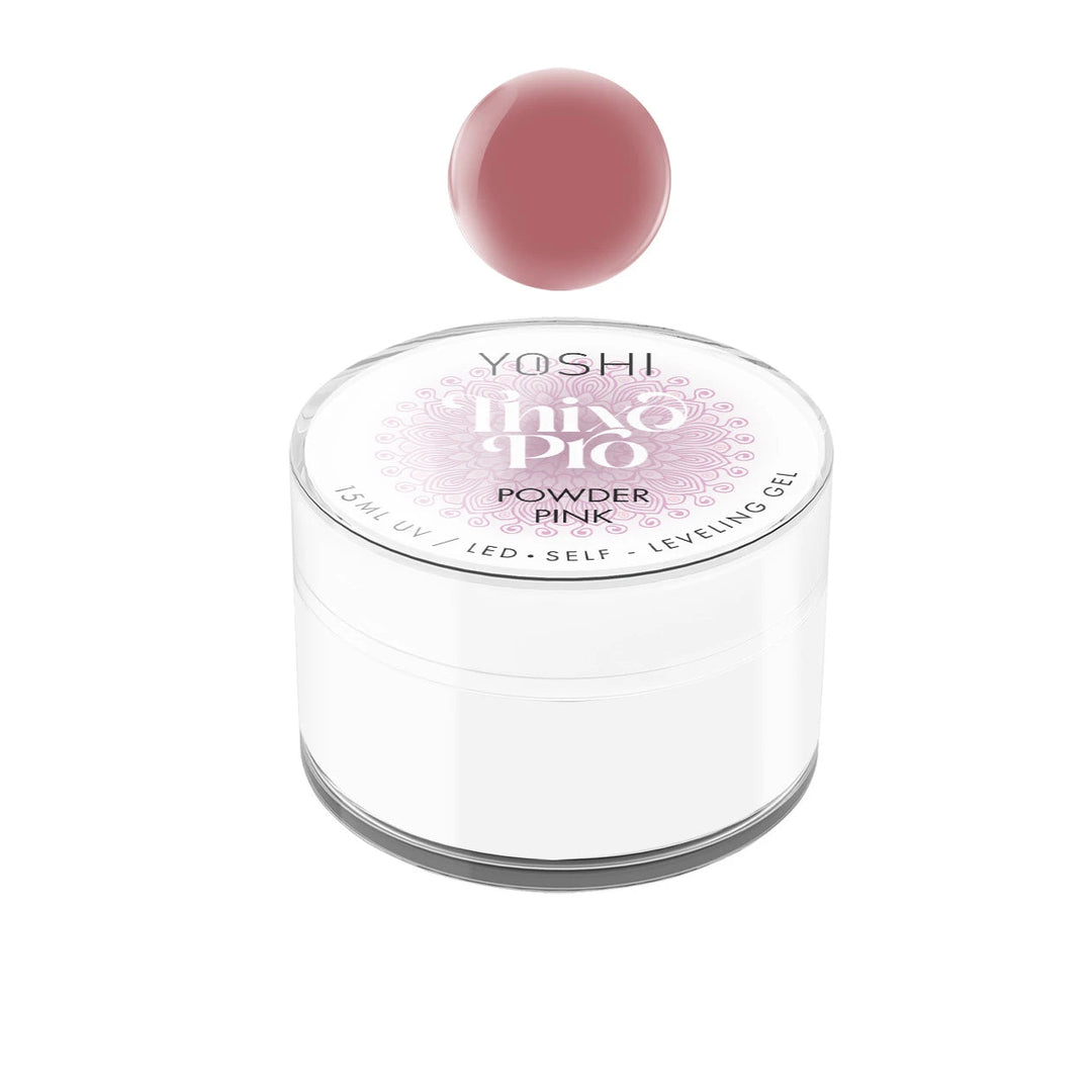 YOSHI Thixo PRO Gel Powder Pink 15ml Naguprieziura