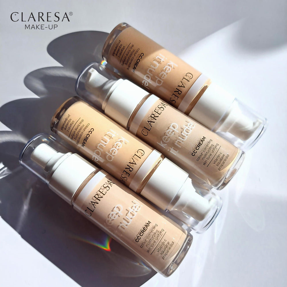 CLARESA drėkinamasis kremas–pagrindas KEEP IT NUDE 101 LIGHT 34 g Naguprieziura