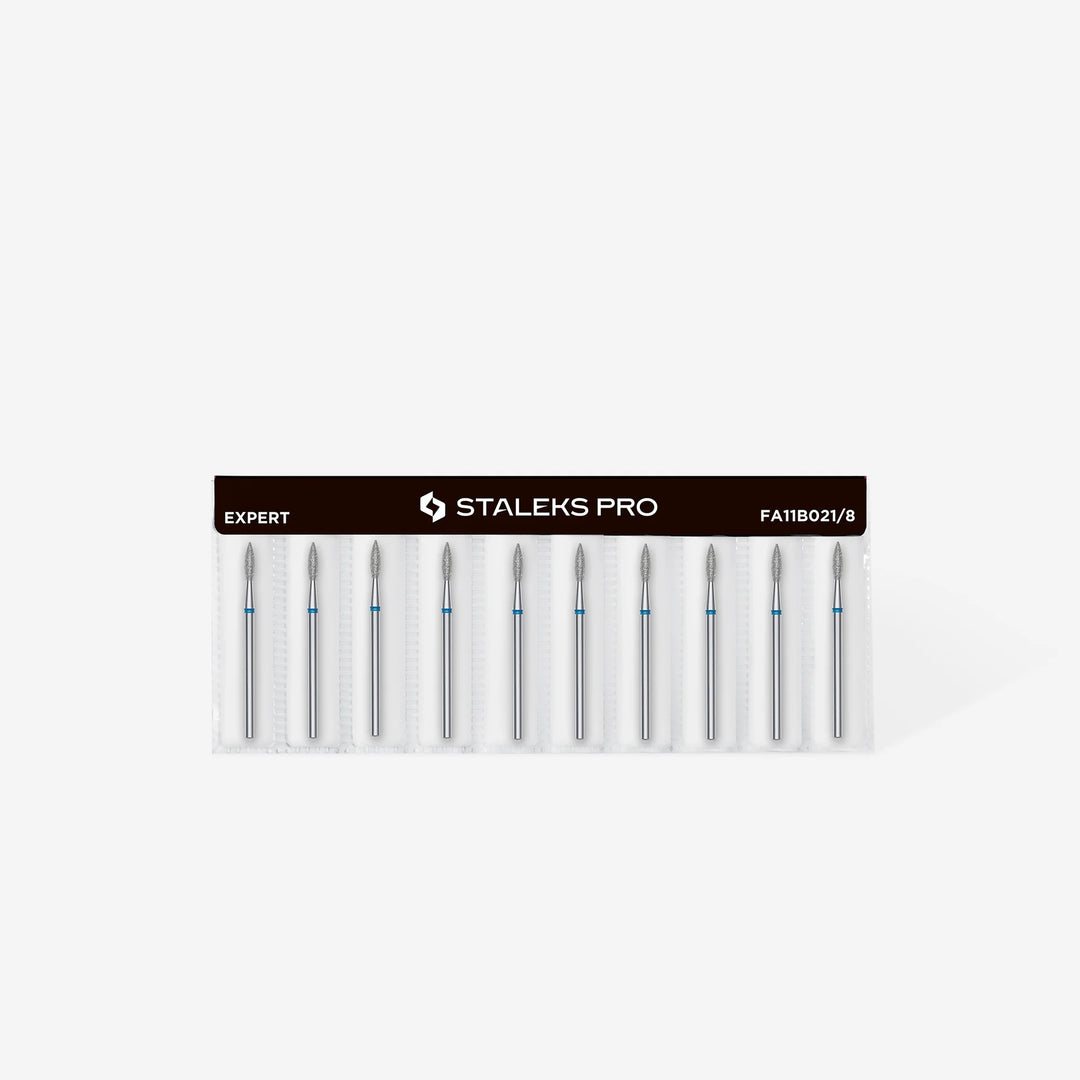 Deimantinis frezos antgalis Liepsnelė mėlyma STALEKS EXPERT 2.1 mm Staleks