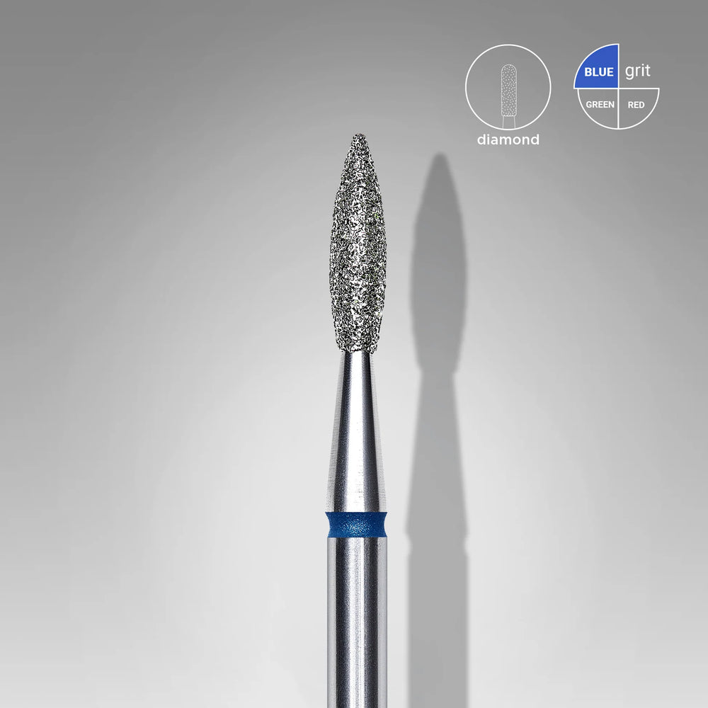 Deimantinis frezos antgalis Liepsnelė mėlyma STALEKS EXPERT 2.1 mm Staleks