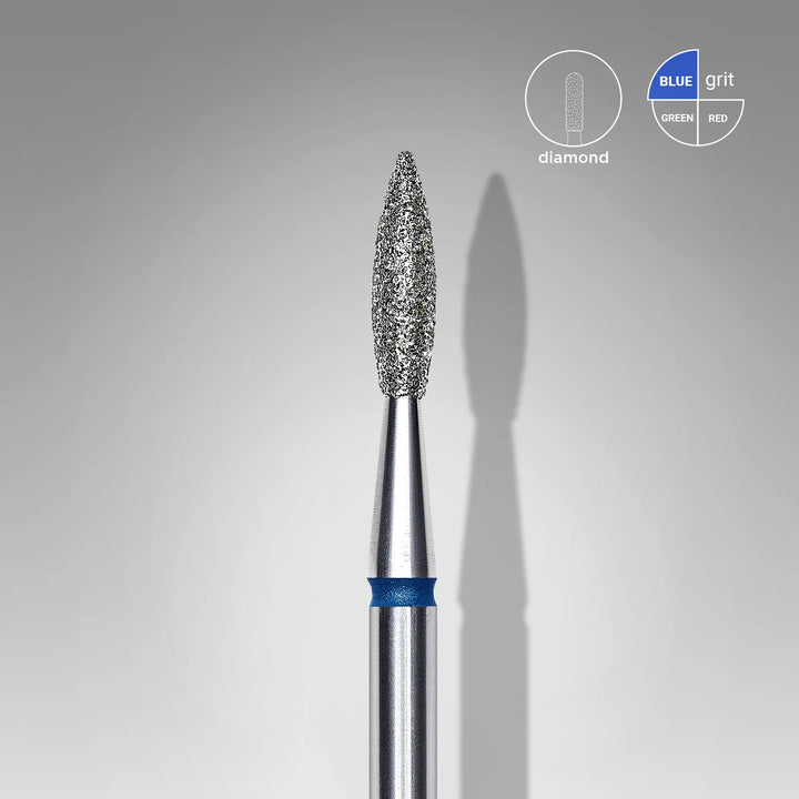 Deimantinis frezos antgalis Liepsnelė mėlyma STALEKS EXPERT 2.1 mm Staleks
