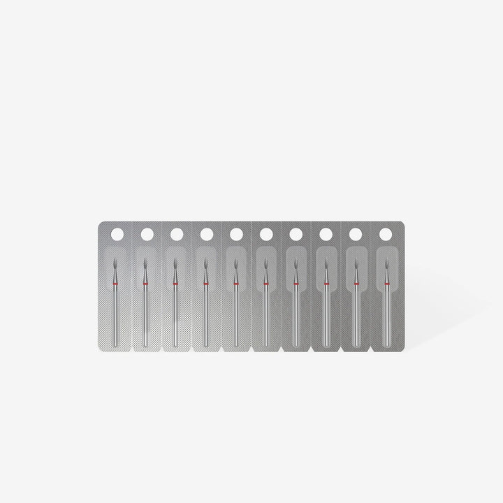 Deimantinis frezos antgalis Liepsnelė raudona STALEKS EXPERT 1.8 mm Staleks