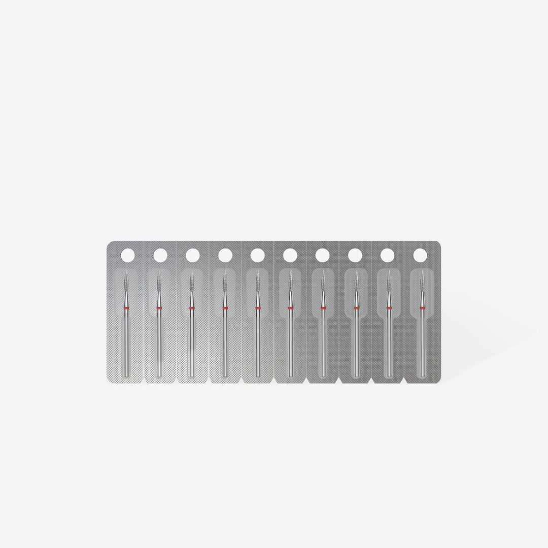 Deimantinis frezos antgalis Liepsnelė raudona STALEKS EXPERT 2.3 mm Staleks
