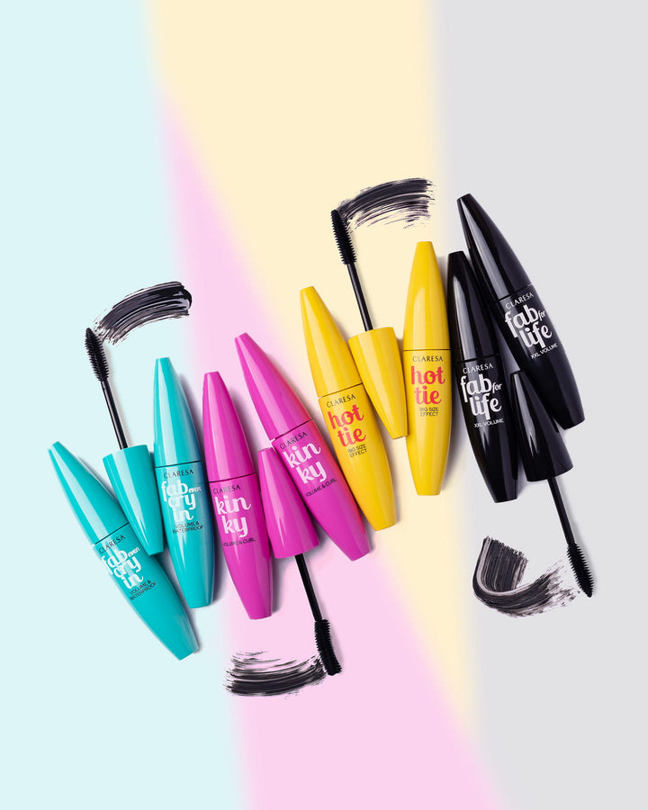 Claresa blakstienų tušas FAB EVEN CRYING – WATERPROOF 12 ml 4Mass