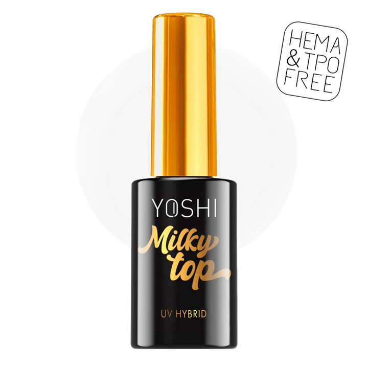 Gelinio lako viršutinis sluoksnis Top Milky YOSHI  10 ml