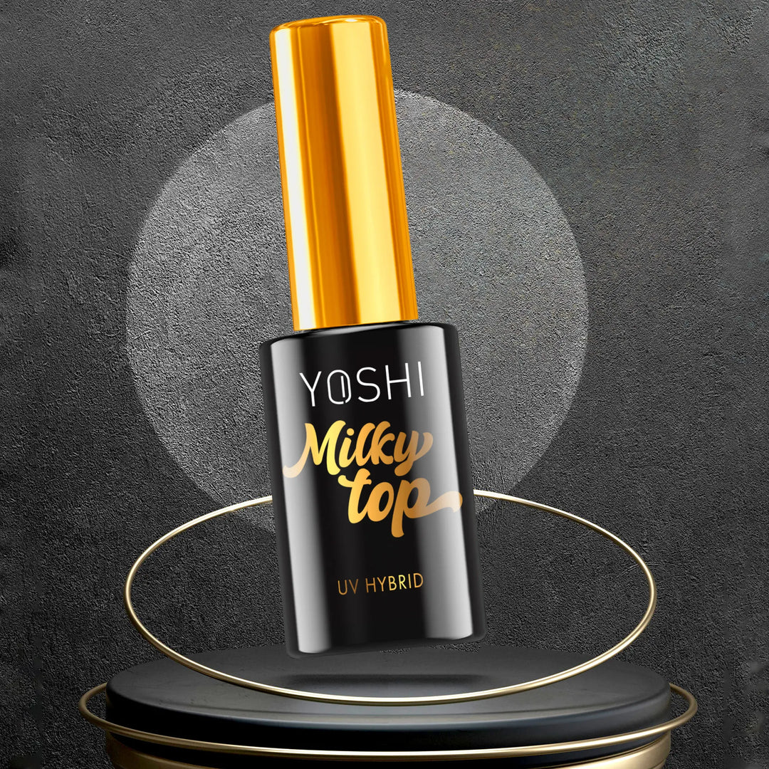 Gelinio lako viršutinis sluoksnis Top Milky YOSHI  10 ml