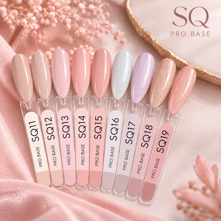 MOON Full Nude PRO Base – spalvota maskuojanti bazė nagams SQ16, 30 ml Moon FULL