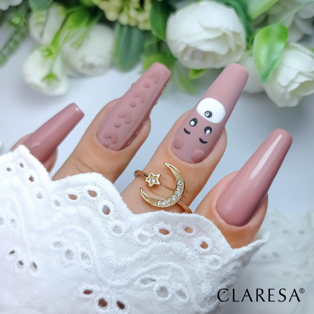 Gelinis lakas CLARESA NUD 115 ant nagų 