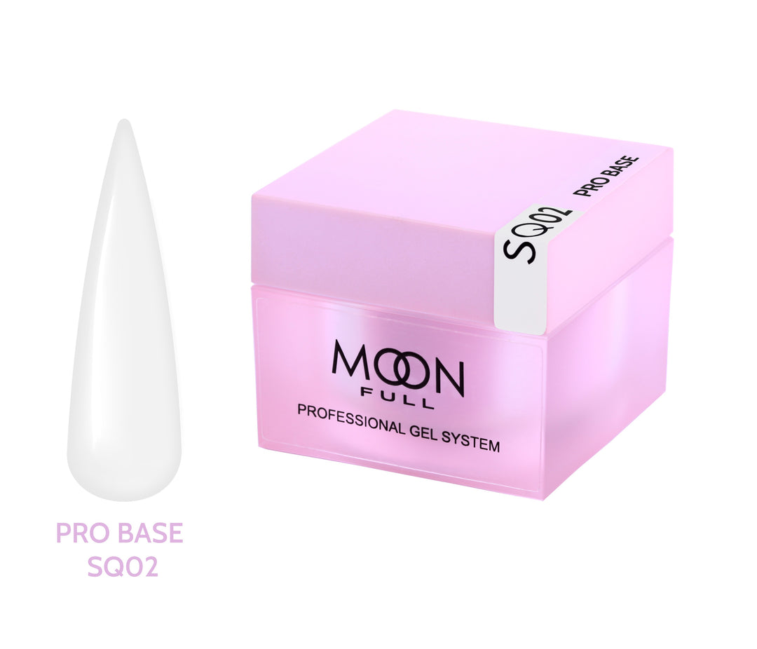 MOON Full Nude PRO Base – spalvota maskuojanti bazė nagams SQ02, 30 ml Moon FULL