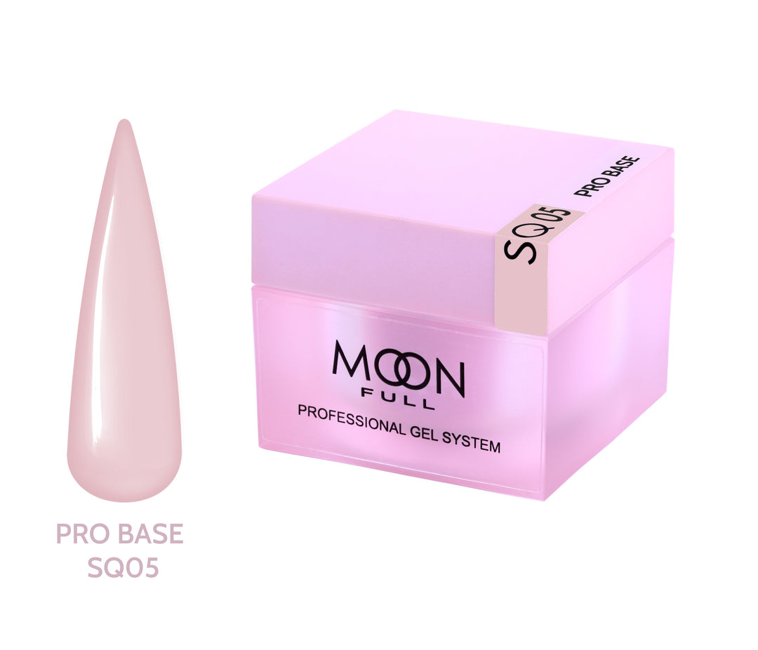 MOON Full Nude PRO Base – spalvota maskuojanti bazė nagams SQ06, 30 ml Moon FULL