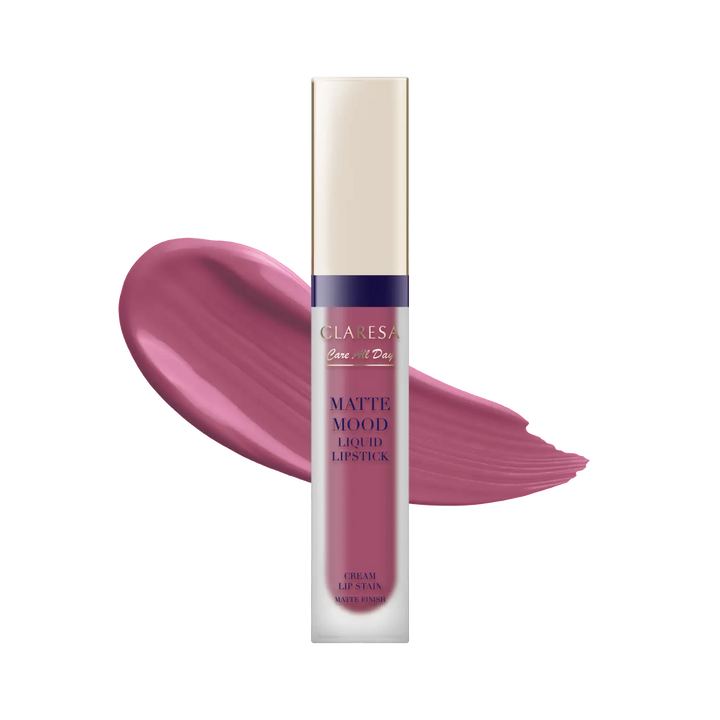 Claresa MATTE MOOD skysti lūpų dažai 7 ml – 04 OVERJOY Naguprieziura