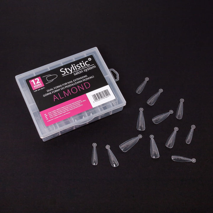 Skaidrios nagų priauginimo formelės „Dual Form“ Stylistic Naguprieziura