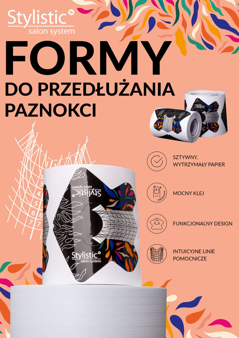 Nagų priauginimo formelės Stylistic 100 vnt. Dima
