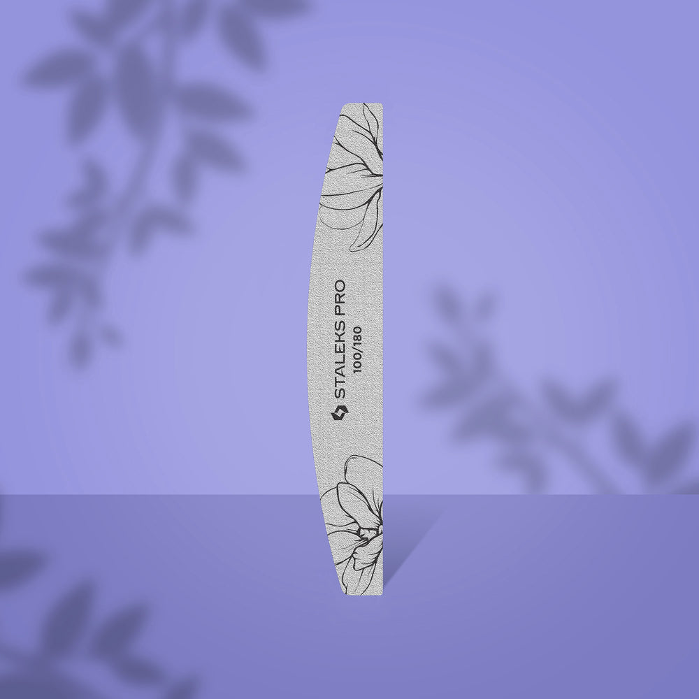 Dildė nagams laivelio-pusmėnulio formos STALEKS EXPERT 40 100/180 (saugi pakuotė) Naguprieziura