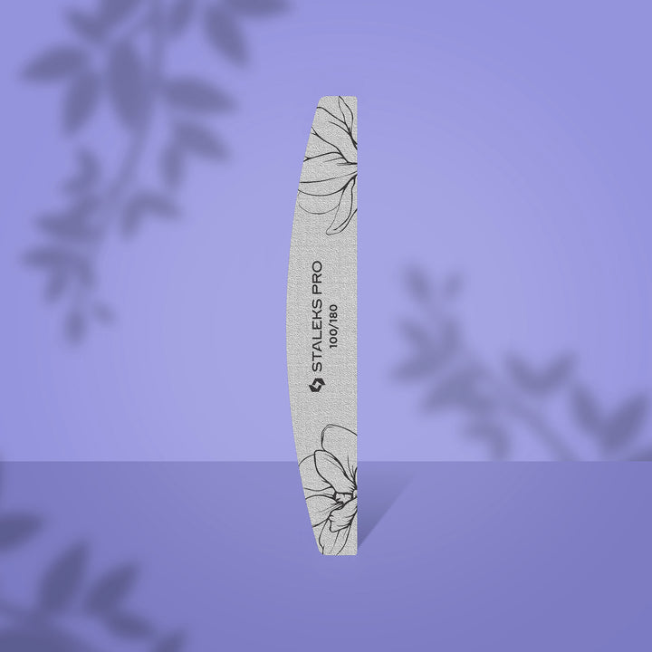 Dildė nagams laivelio-pusmėnulio formos STALEKS EXPERT 40 100/180 (saugi pakuotė) Naguprieziura