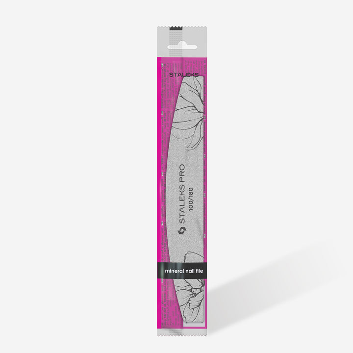 Dildė nagams laivelio-pusmėnulio formos STALEKS EXPERT 40 100/180 (saugi pakuotė) Naguprieziura