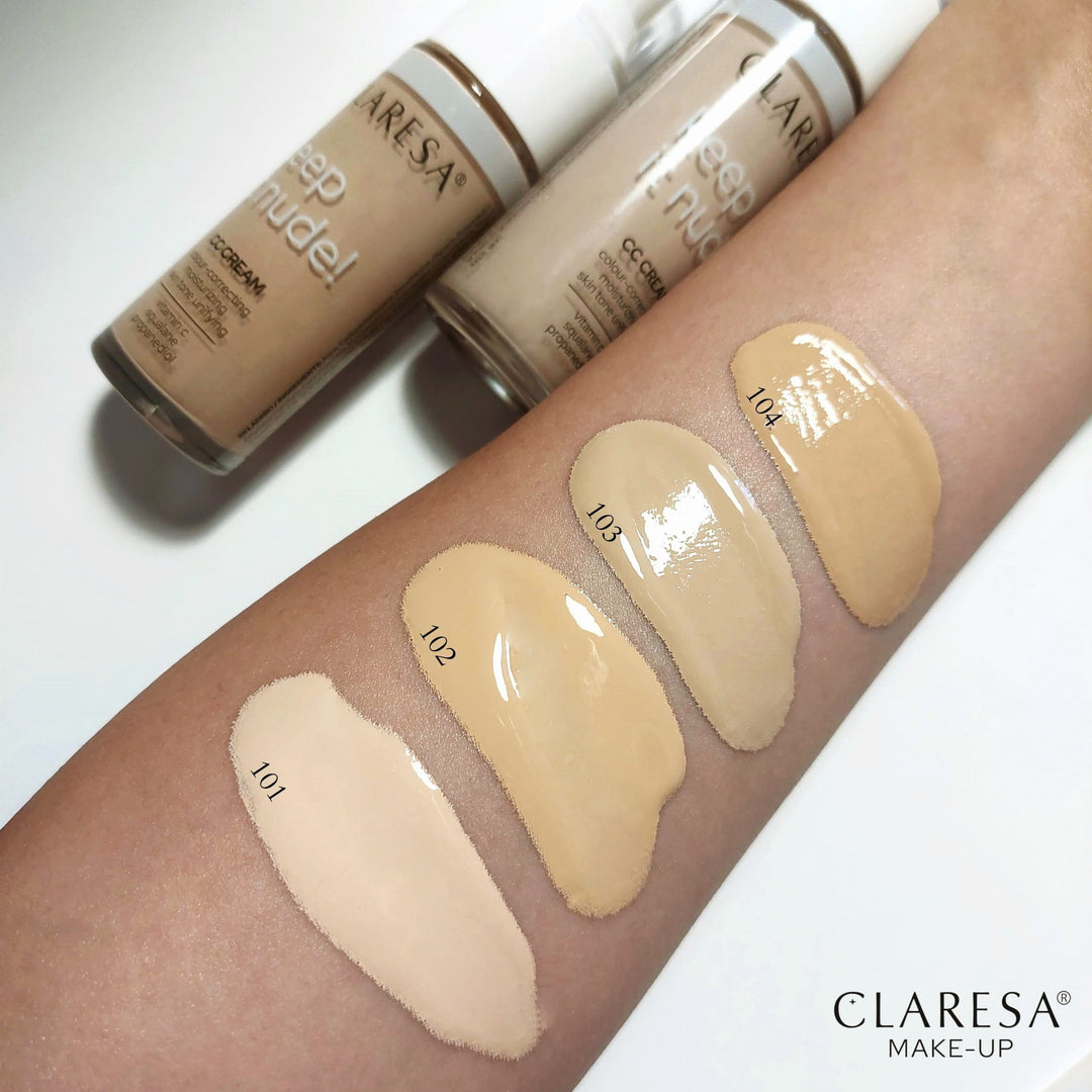 CLARESA drėkinamasis kremas–pagrindas KEEP IT NUDE 101 LIGHT 34 g Naguprieziura