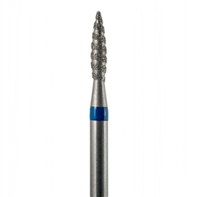 Deimantinis frezos antgalis „Liepsnelė – Tornadas“ mėlynas 2.1 mm VLADMIVA