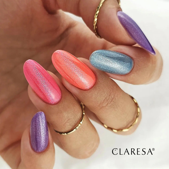 Gelinis lakas Claresa Neon Cat Eye Dark Pink 5g 4Mass