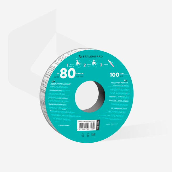 STALEKS PRO užmaunami dildės abrazyvai, atsarginis blokas 100 gritų Staleks