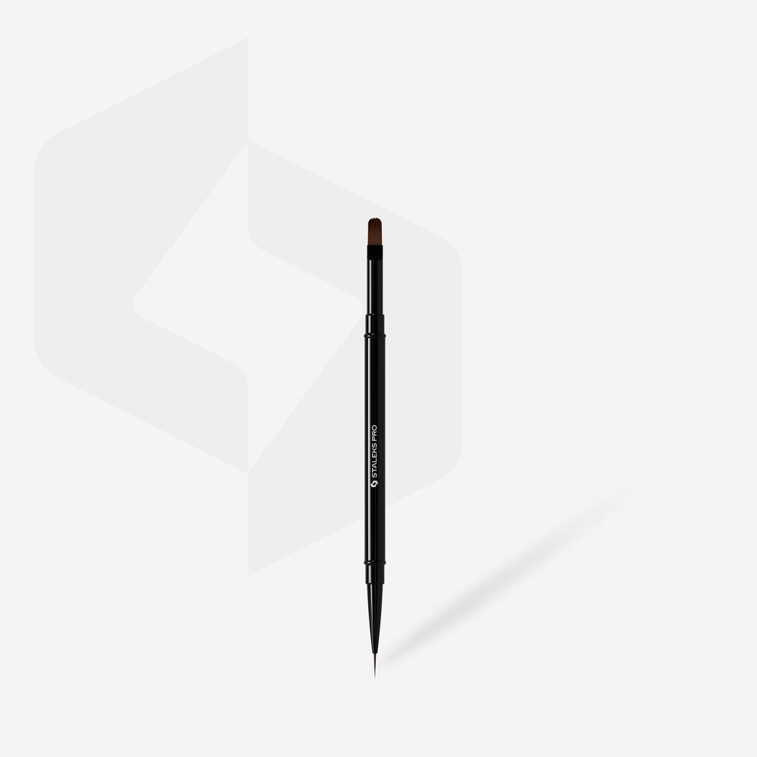 Dvipusis teptukas Staleks linijoms 10 mm / geliui 11 mm Naguprieziura