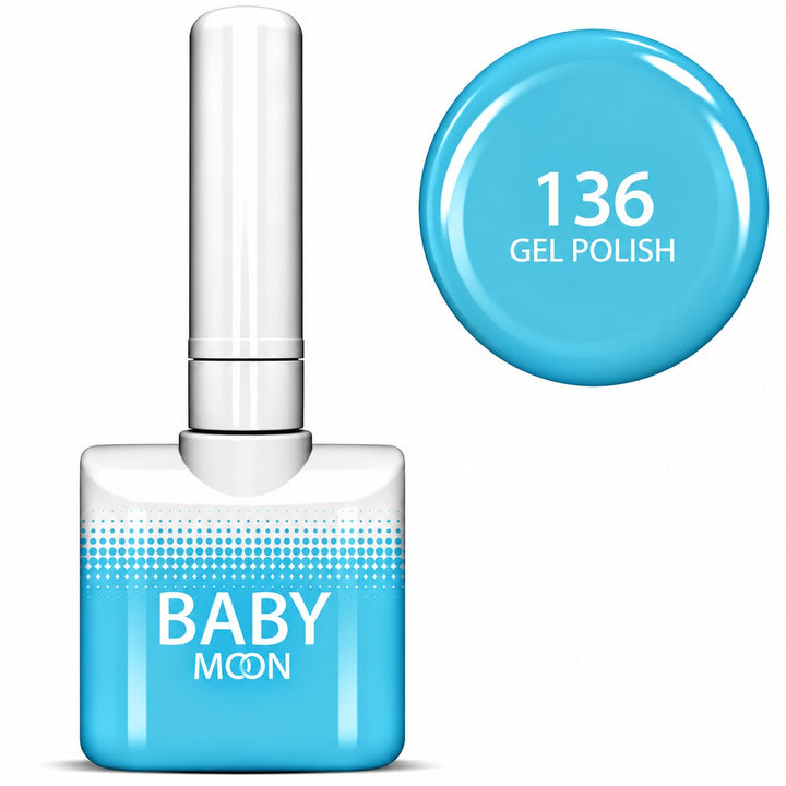 Baby Moon Premium gelinis lakas 136, 8 ml Moon FULL