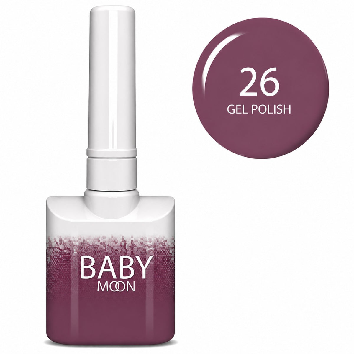 Baby Moon Premium gelinis lakas 026, 8 ml Moon FULL