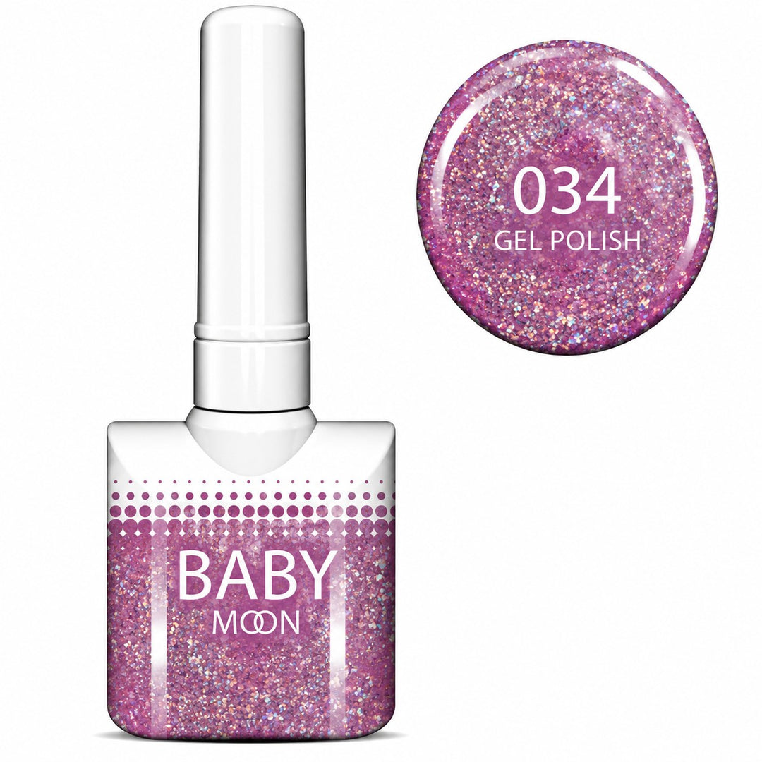 Baby Moon Premium gelinis lakas 034, 8 ml Moon FULL