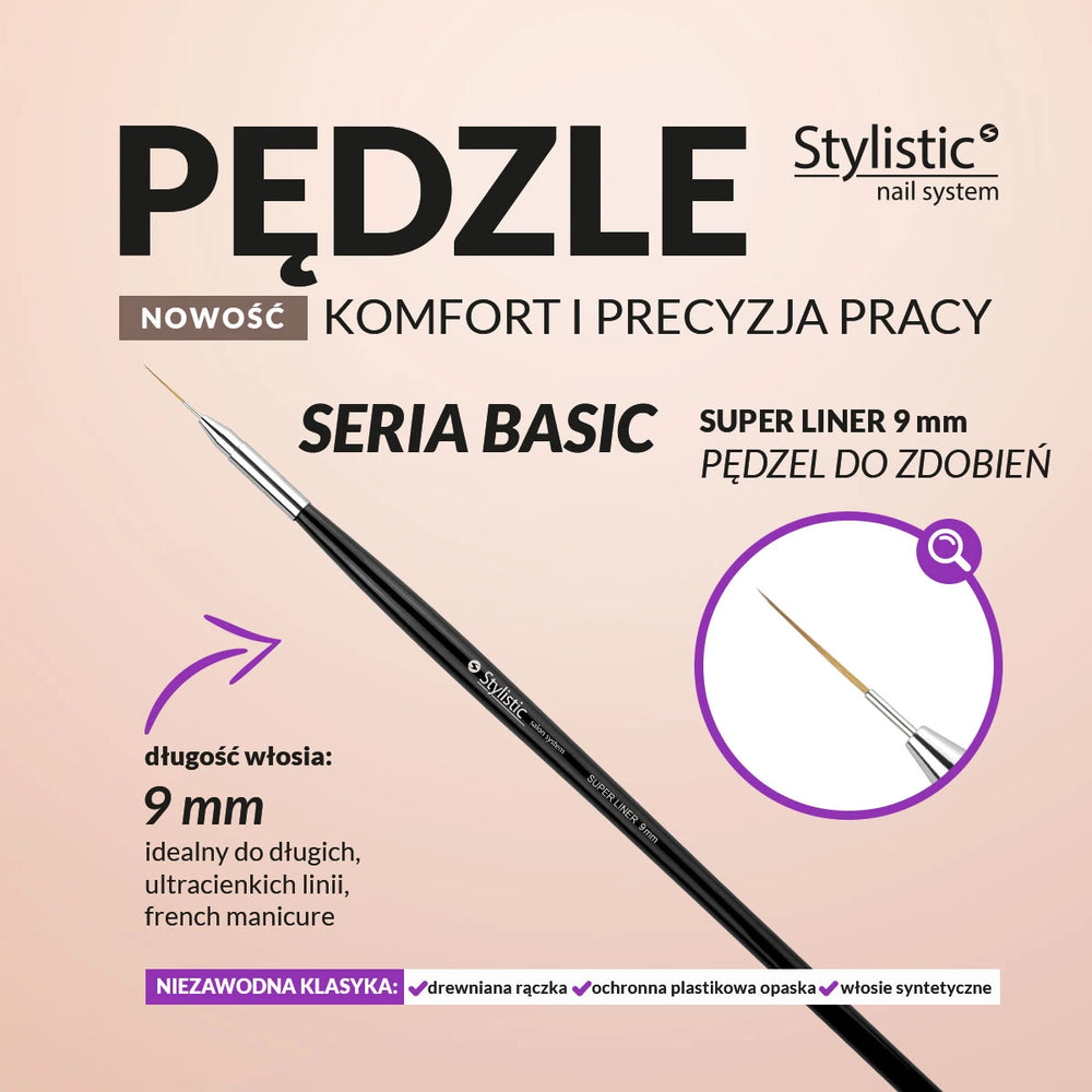 Teptukas nagų dailei Stylistic 9 mm Naguprieziura