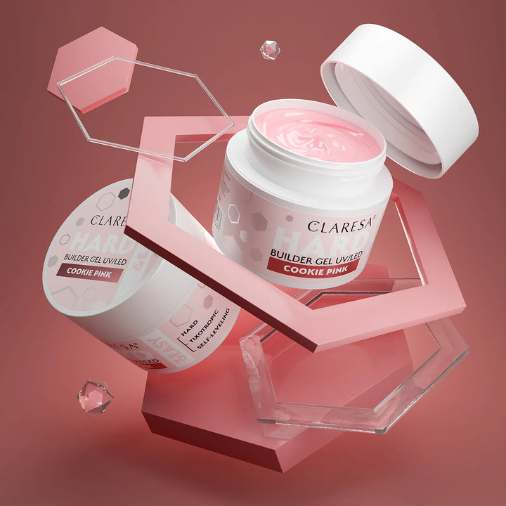CLARESA HARD&EASY STATYBINIS GELIS COOKIE PINK 12 g 4Mass