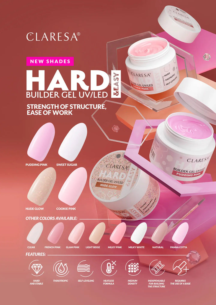 CLARESA HARD&EASY STATYBINIS GELIS SWEET SUGAR 12 g 4Mass