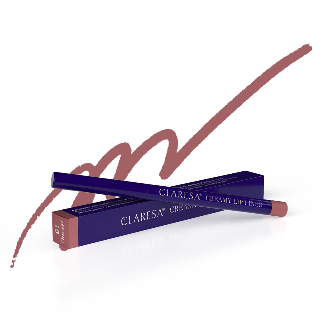 CLARESA CREAMY LIP LINER  Kreminė lūpų kontūro pieštuko priemonė 01 FINESSE, 0,35 g Naguprieziura