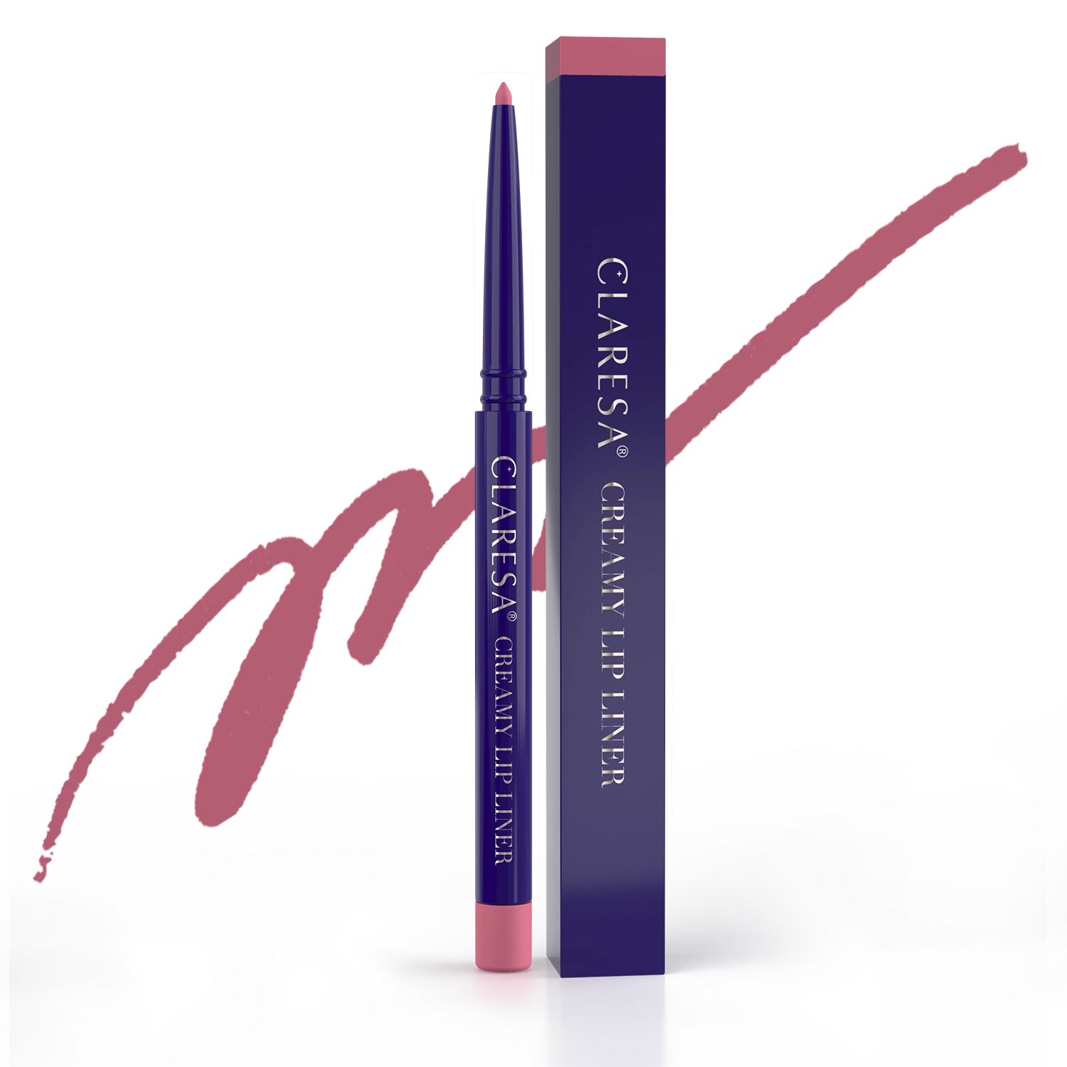 CLARESA CREAMY LIP LINER  Kreminė lūpų kontūro pieštuko priemonė 02 Wishful, 0,35 g Naguprieziura